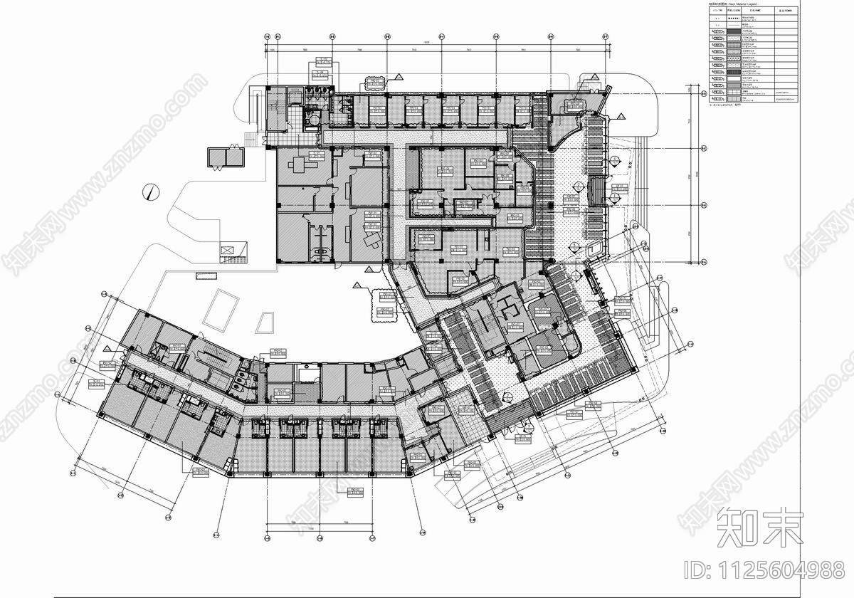 大型医院CAD施工图cad施工图下载【ID:1125604988】