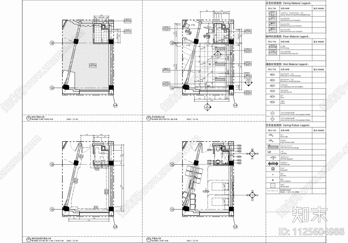 大型医院CAD施工图cad施工图下载【ID:1125604988】