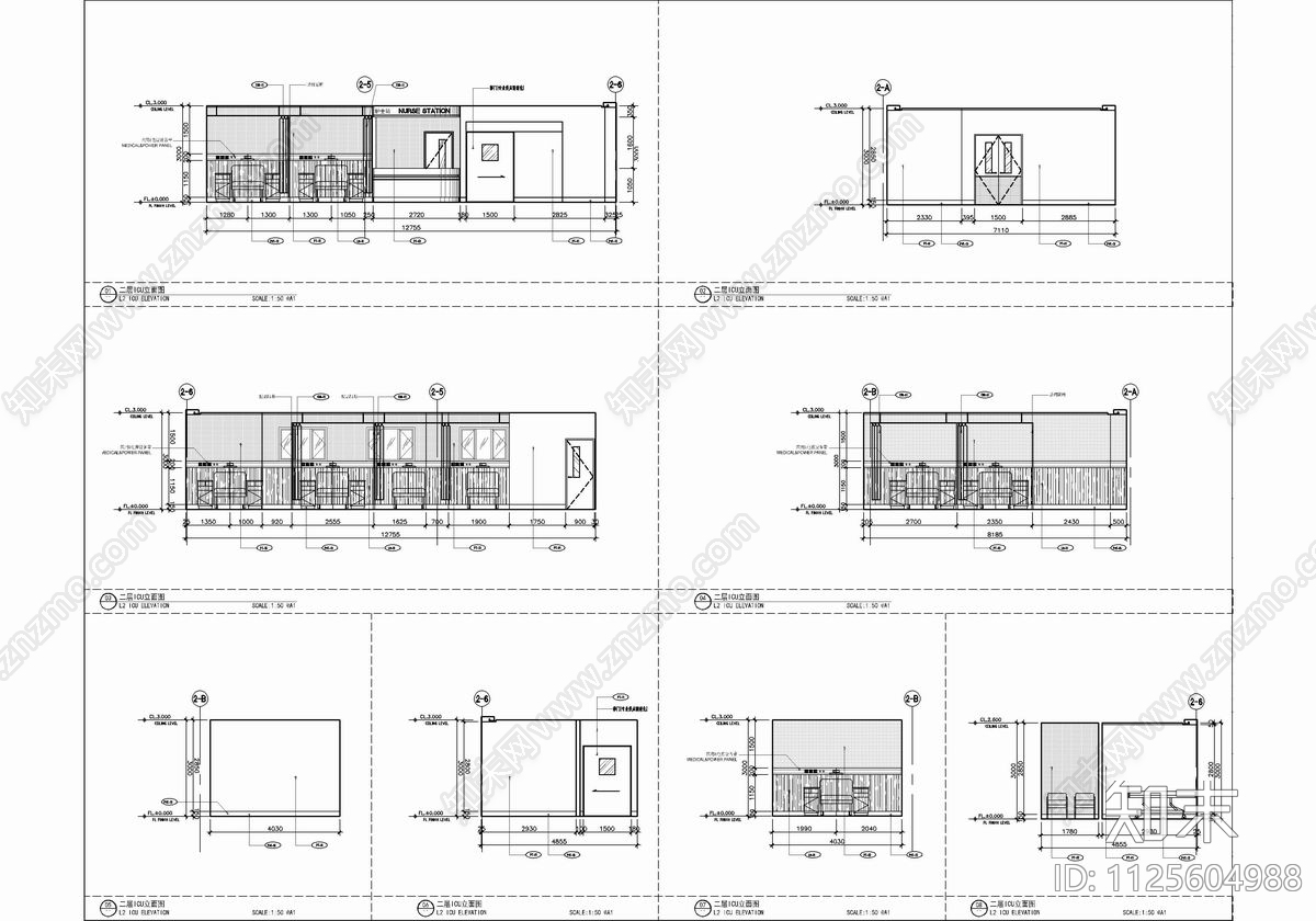 大型医院CAD施工图cad施工图下载【ID:1125604988】