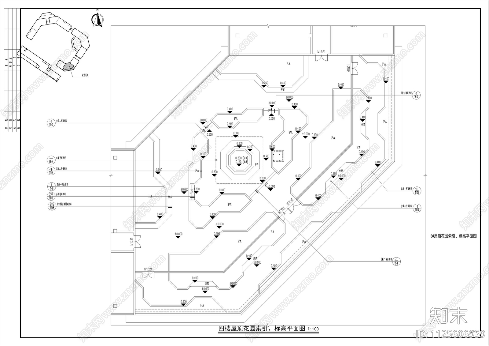 现代简约住宅大区景观方案cad施工图下载【ID:1125606959】