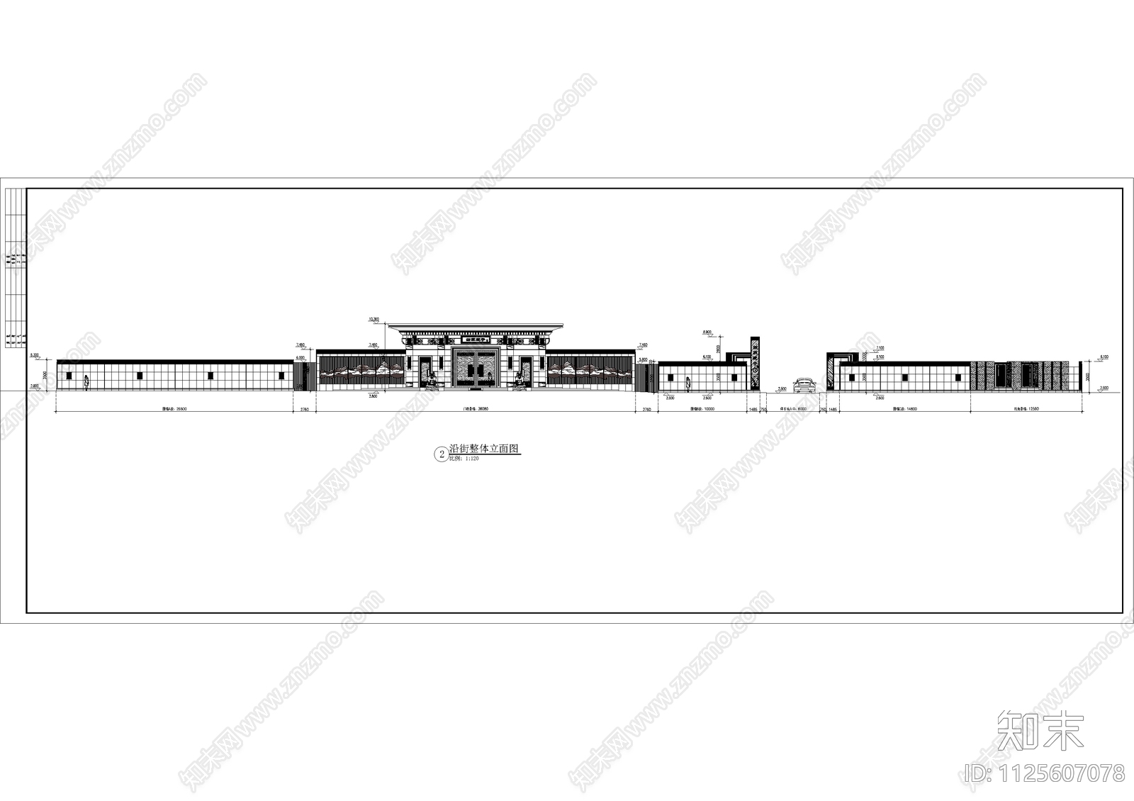 现代简约住宅大区景观方案cad施工图下载【ID:1125607078】