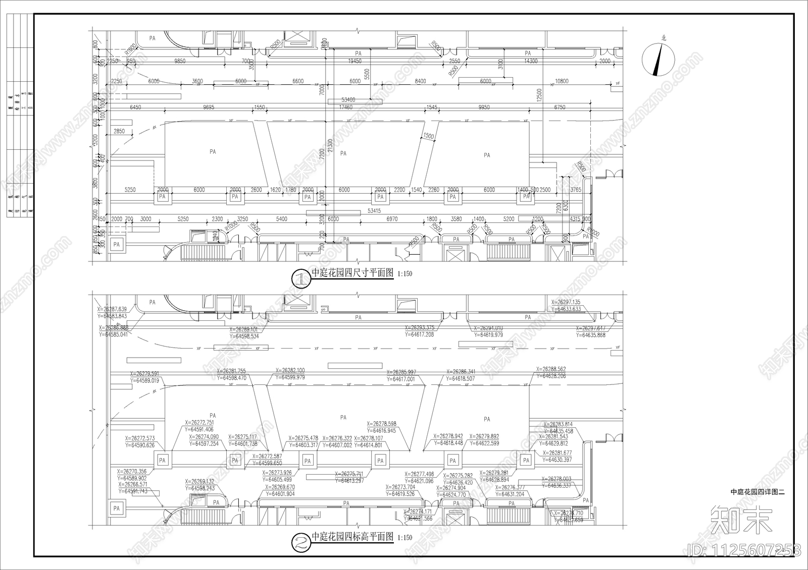 现代医院景观cad施工图下载【ID:1125607253】