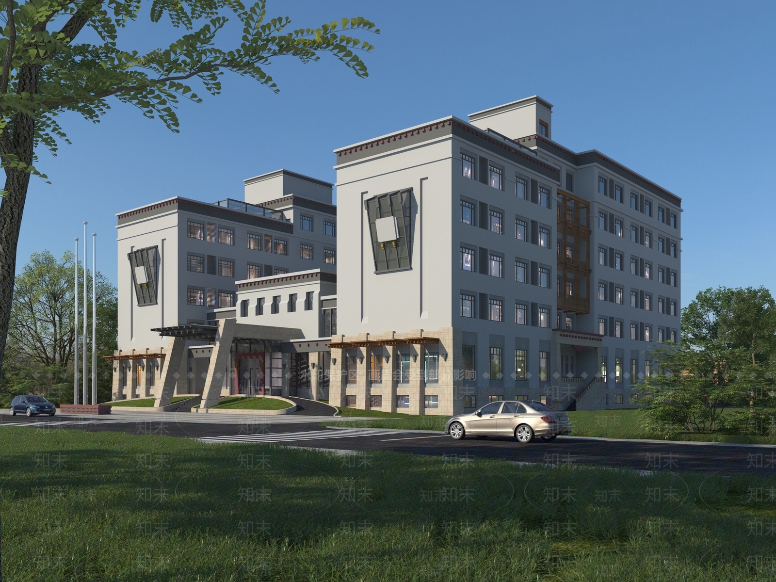 现代酒店3D模型下载【ID:1125610285】_知末3d模型网
