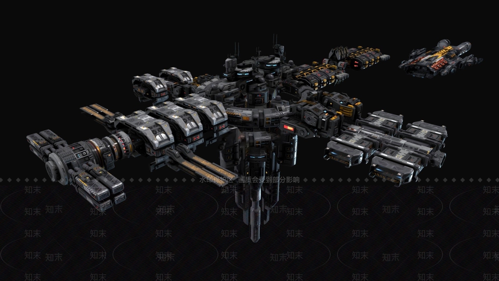 现代宇宙飞船空间站3D模型下载【ID:1125611731】