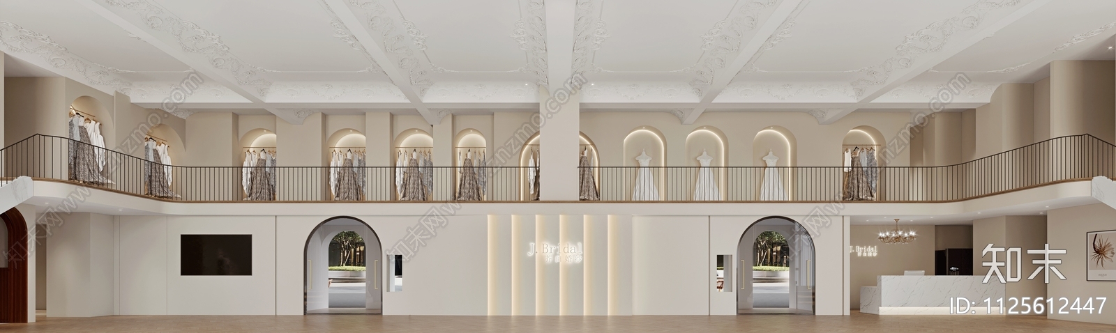 婚纱店服装店施工图下载【ID:1125612447】