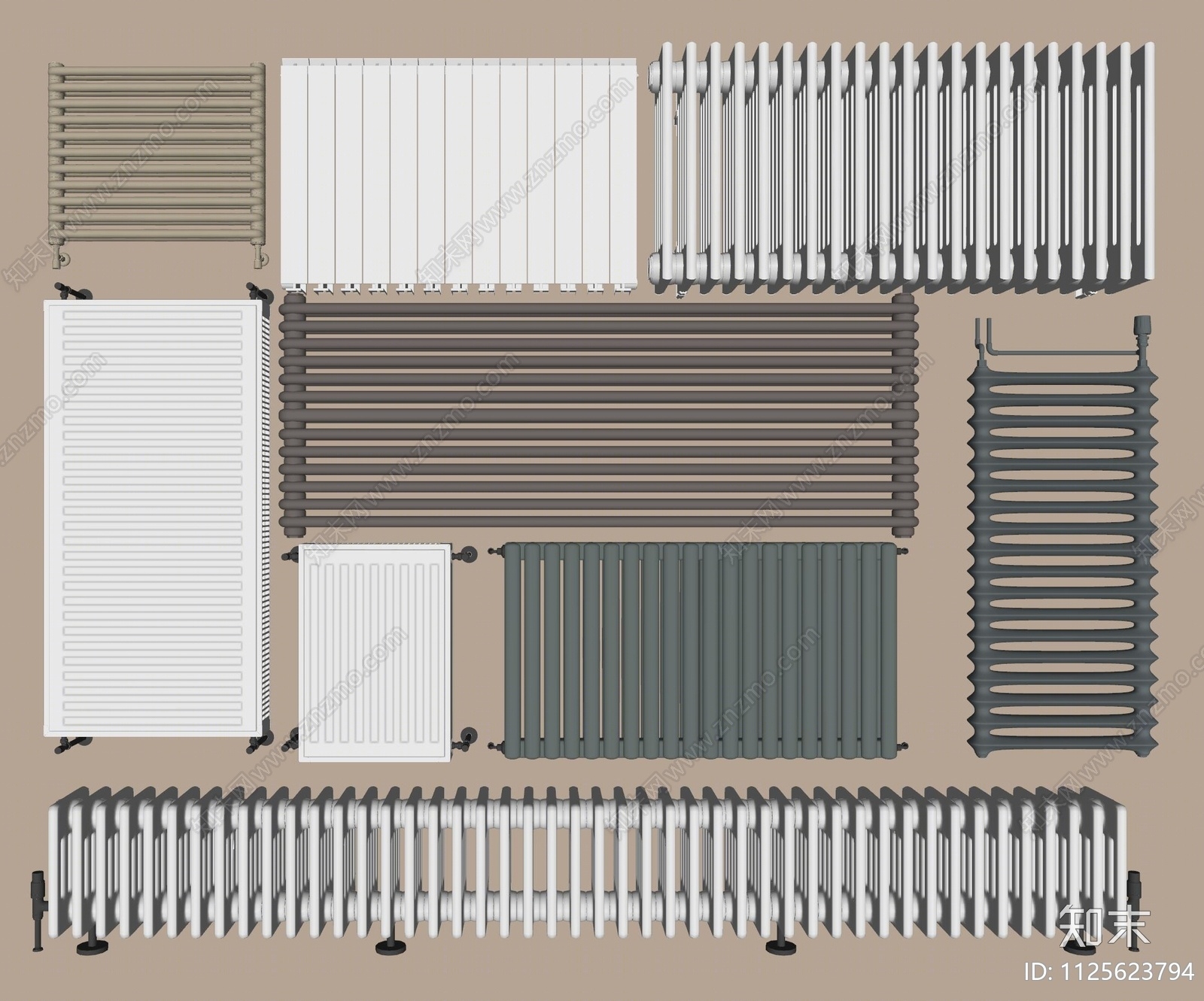 暖气片SU模型下载【ID:1125623794】
