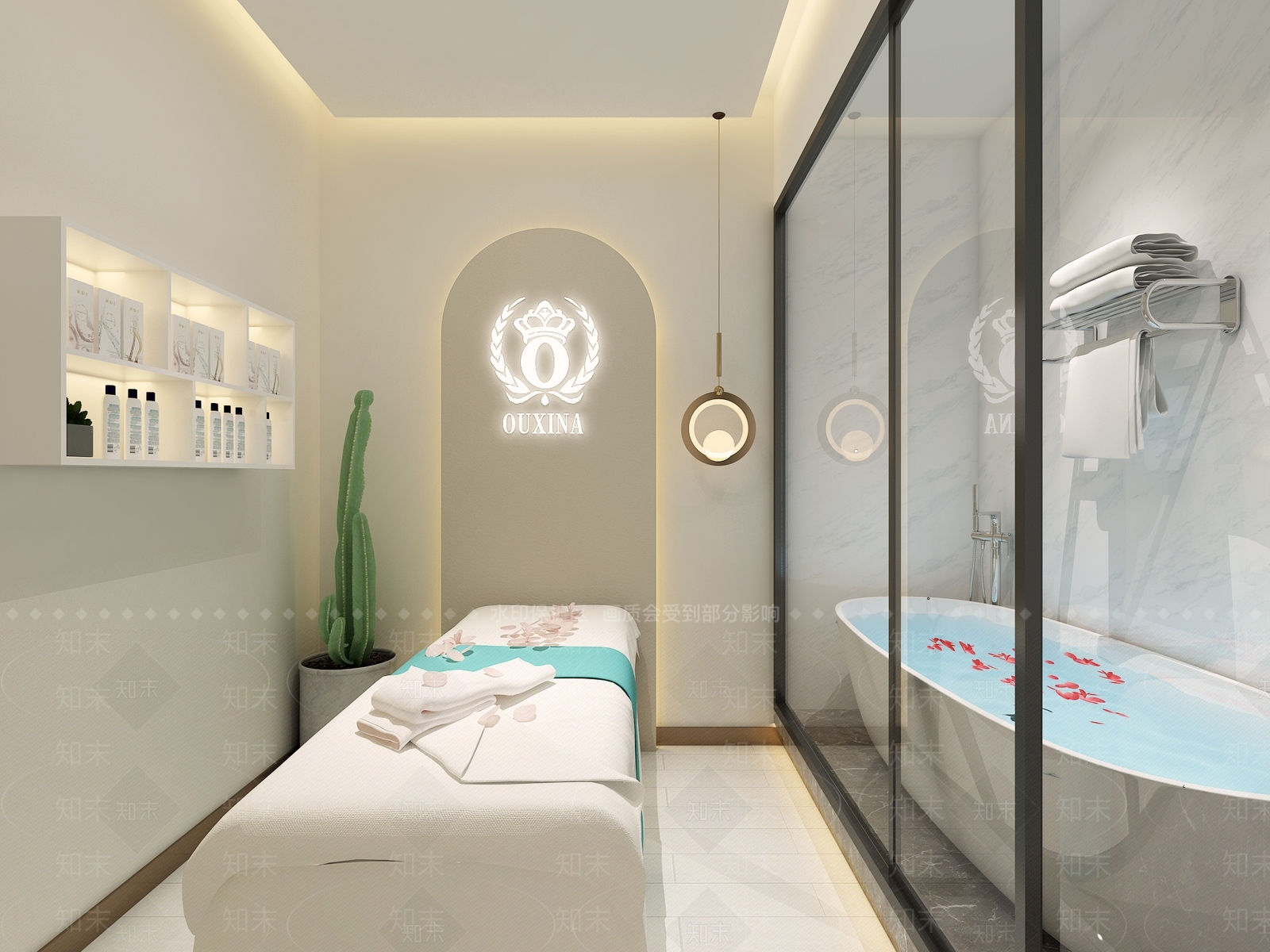 现代美发店3D模型下载【ID:1125629632】