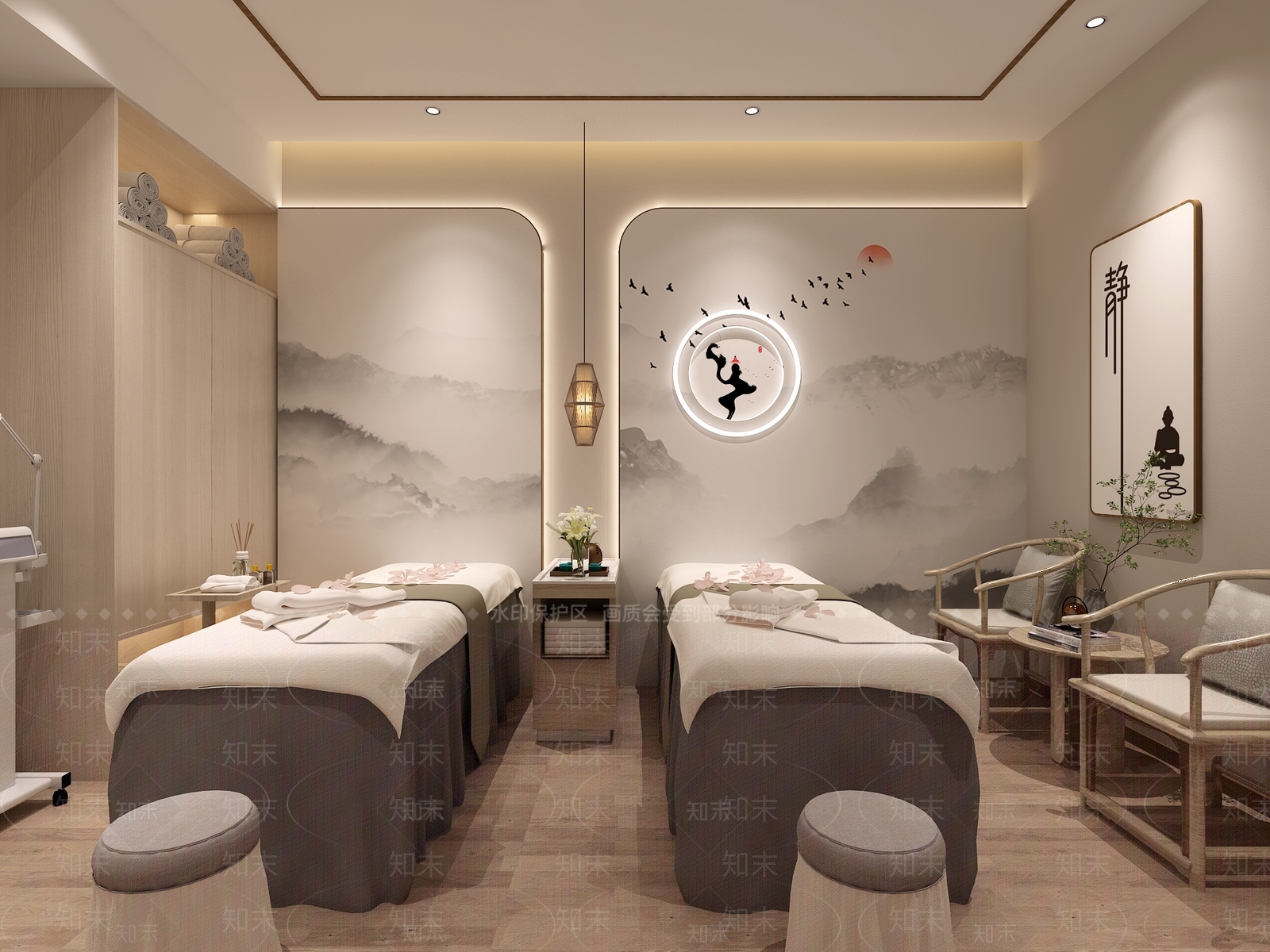 新中式茶馆3D模型下载【ID:1221766996】