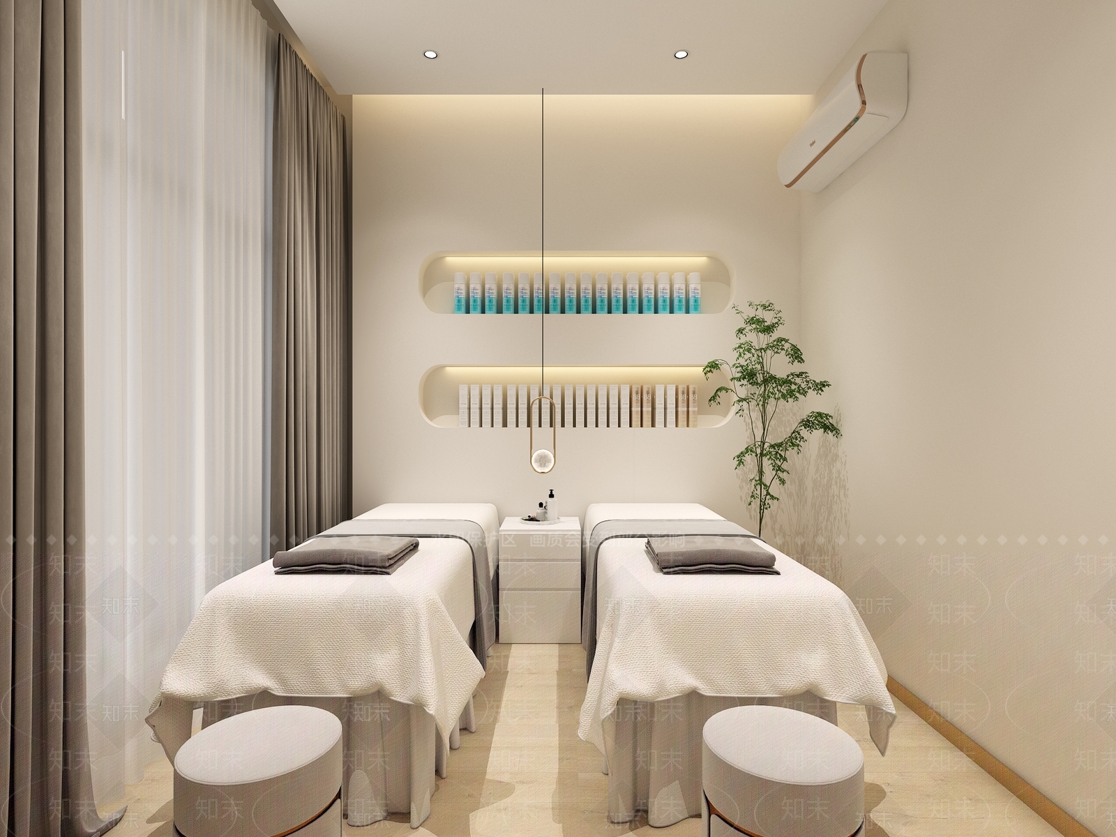 现代美容美发店3D模型下载【ID:1125633938】