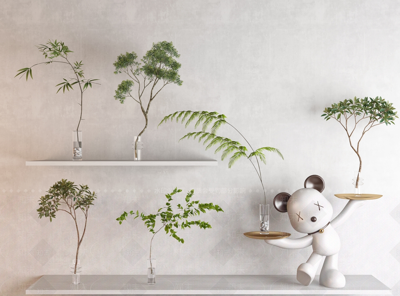 水生植物3D模型下载【ID:1125638765】