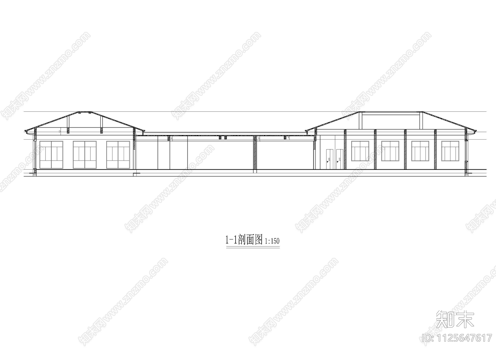 大学食堂cad施工图下载【ID:1125647617】