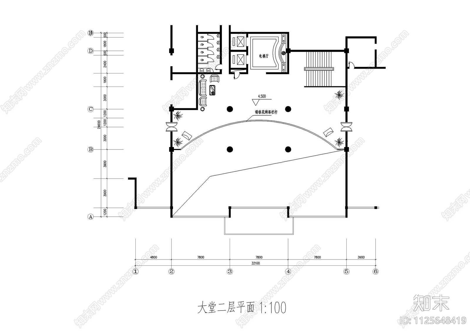 西餐厅装修cad施工图下载【ID:1125648419】