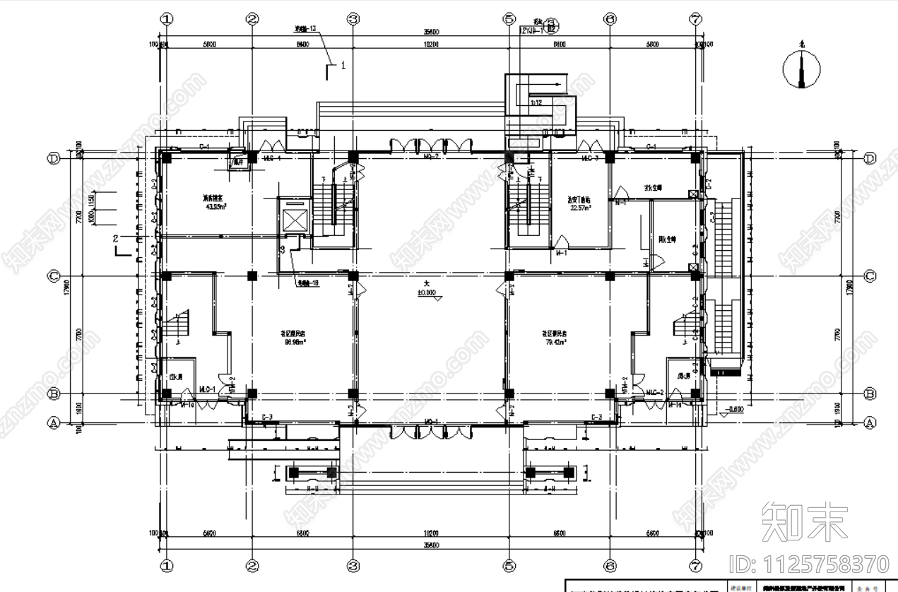 某地产项目大门石材幕墙设计说明cad施工图下载【ID:1125758370】