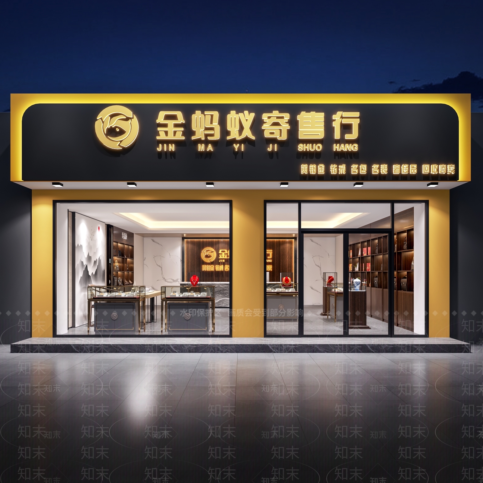 新中式典当行3D模型下载【ID:1125665721】_知末3d模型网