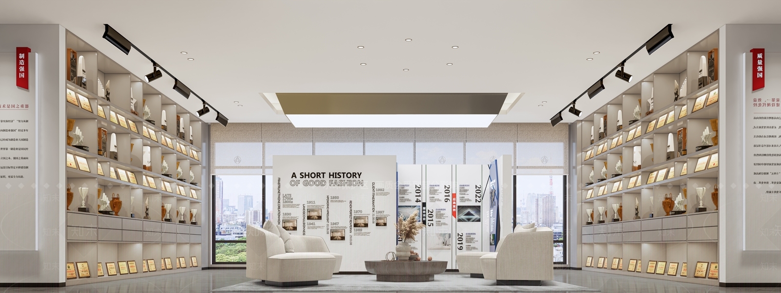 现代党建展厅SU模型下载【ID:1125669616】