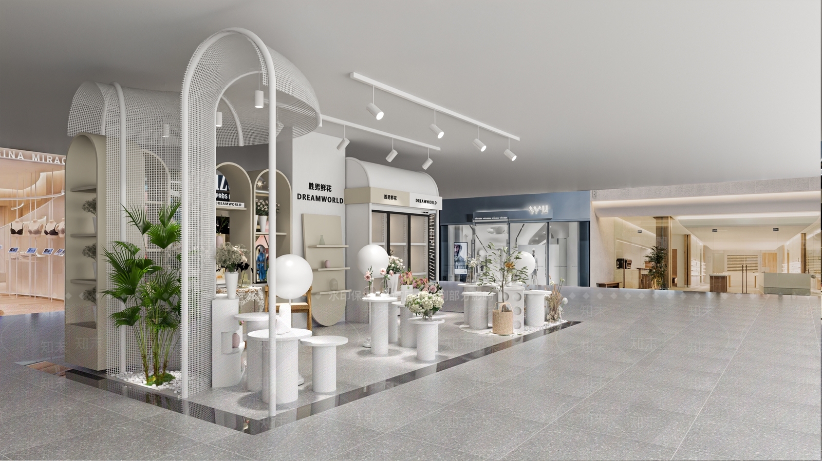 现代花店3D模型下载【ID:1125674194】