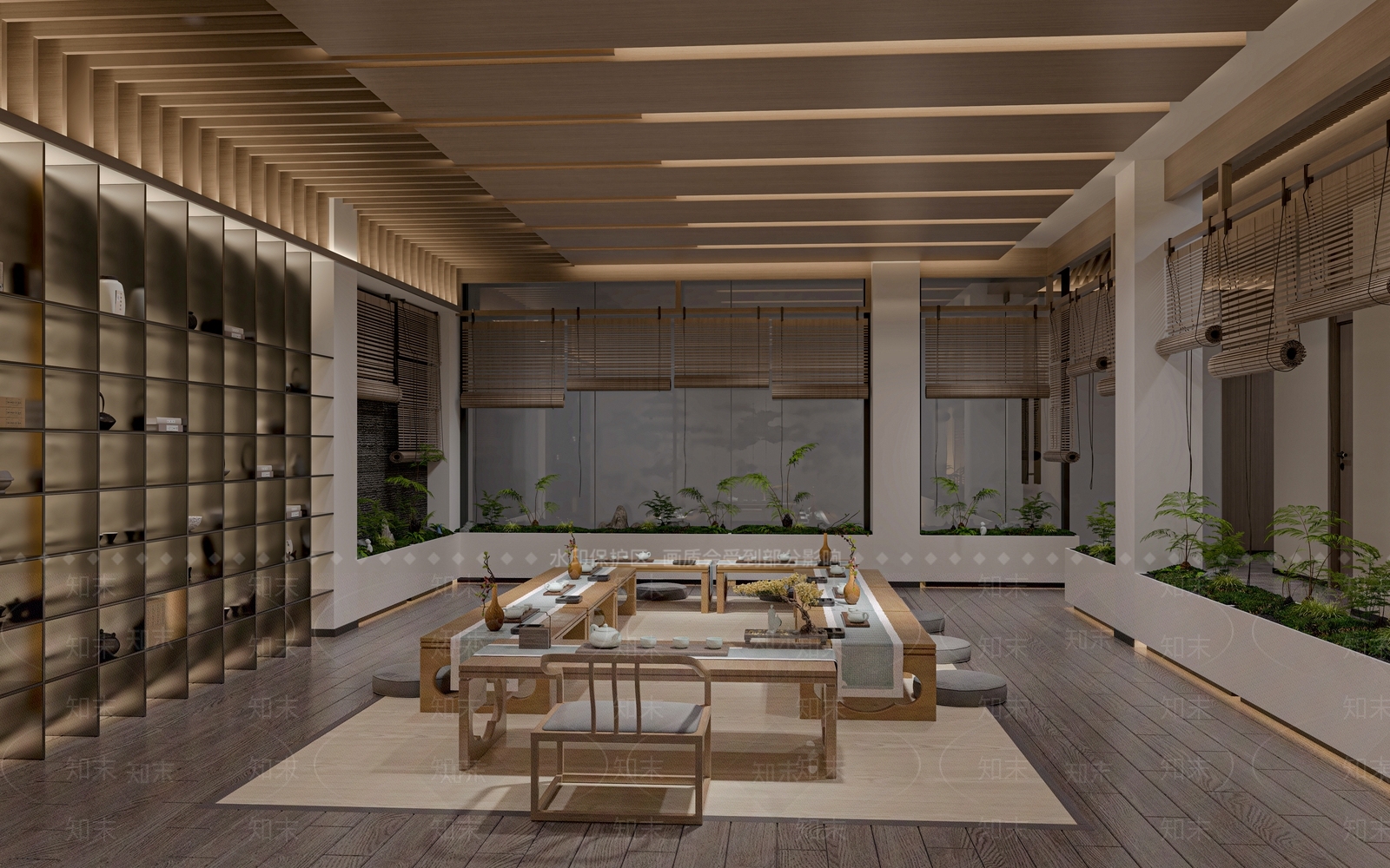 新中式茶室3D模型下载【ID:1125679113】