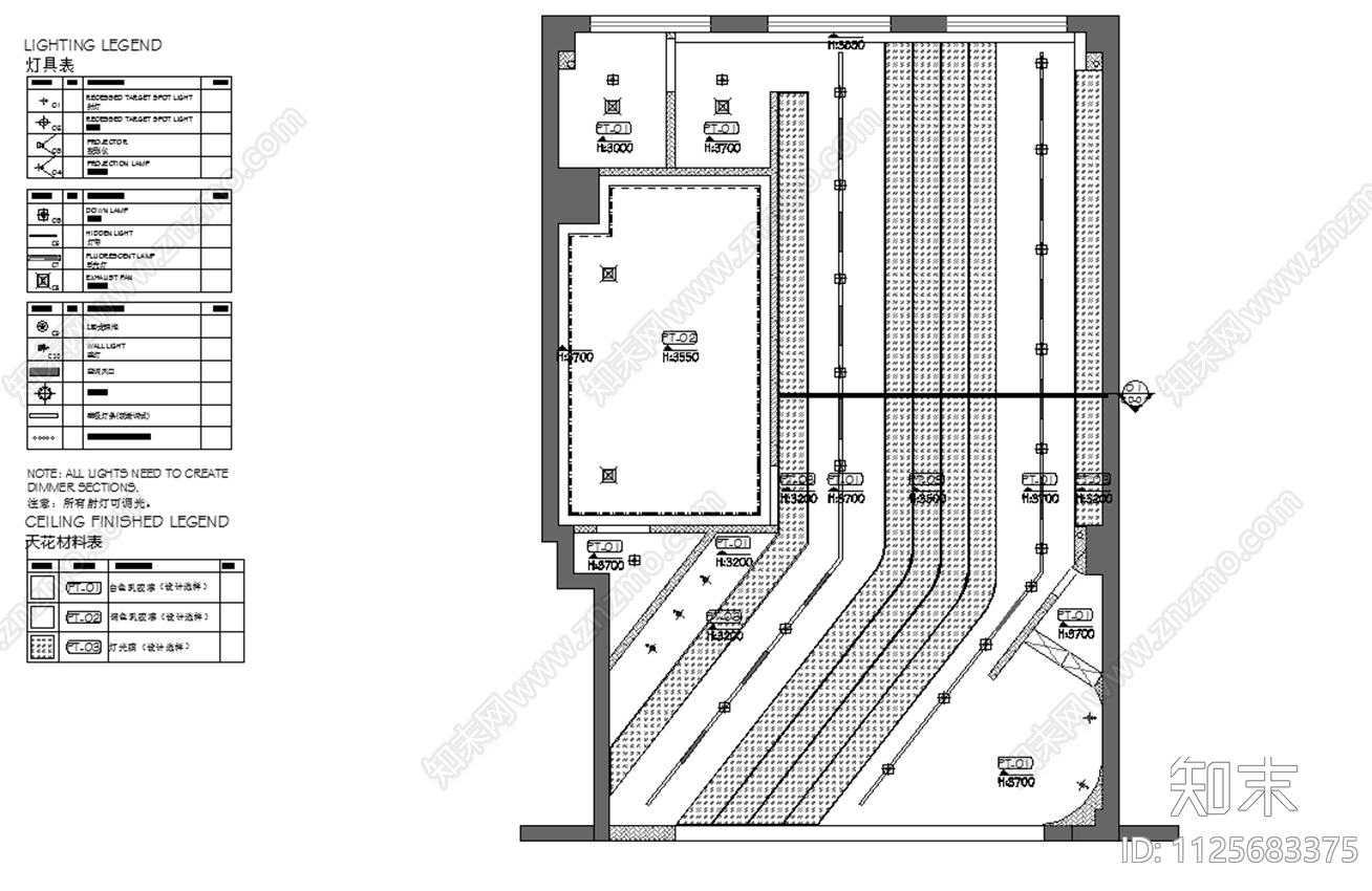 美发理发店cad施工图下载【ID:1125683375】