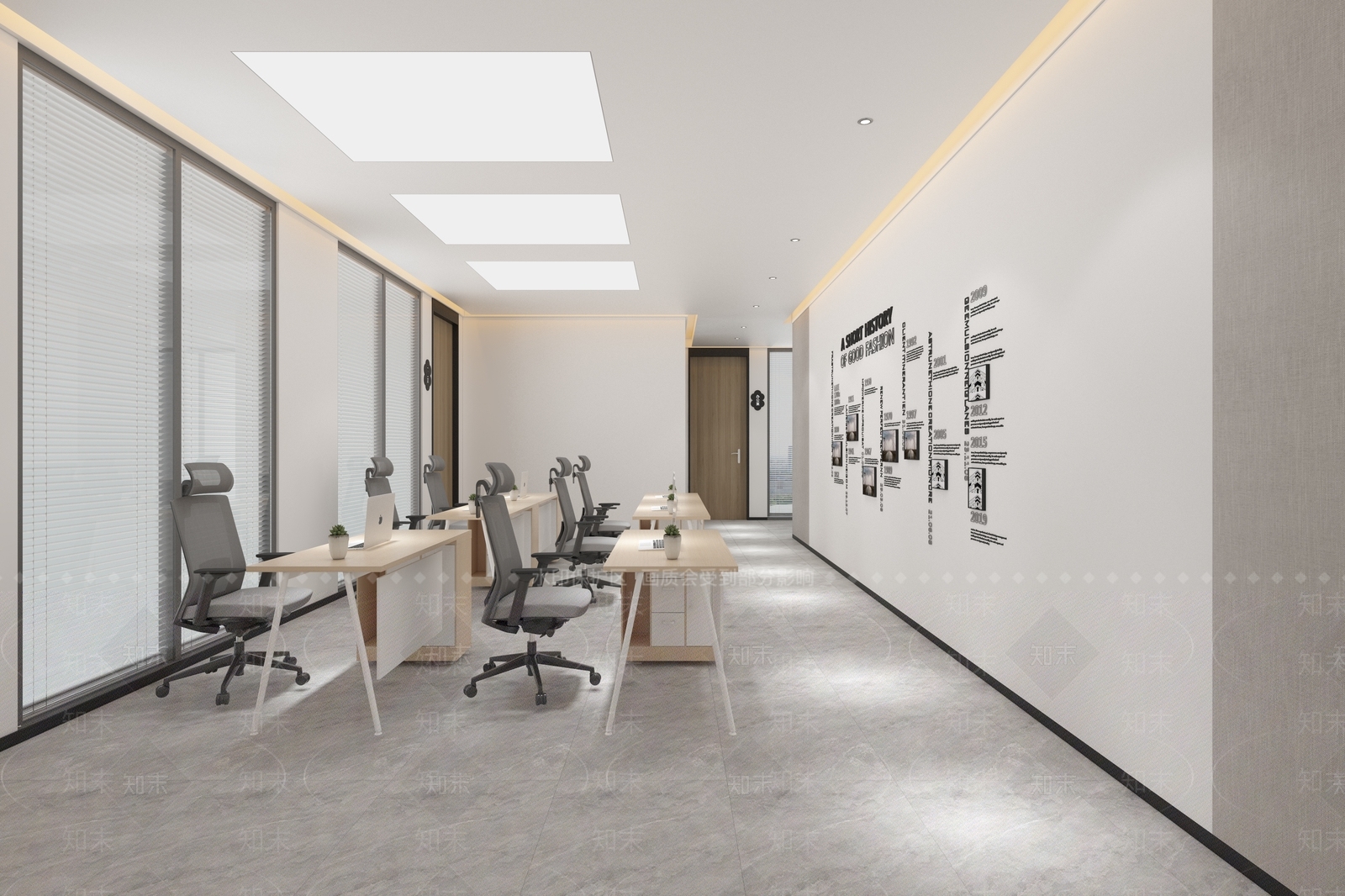 现代办公区3D模型下载【ID:1125692352】_知末3d模型网