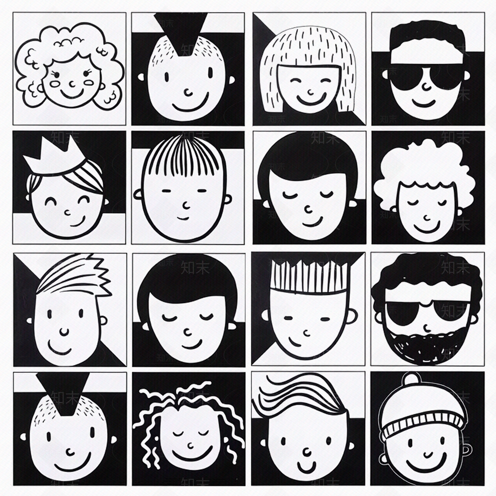 卡通磁砖花砖格子砖贴图下载【ID:1195368072】