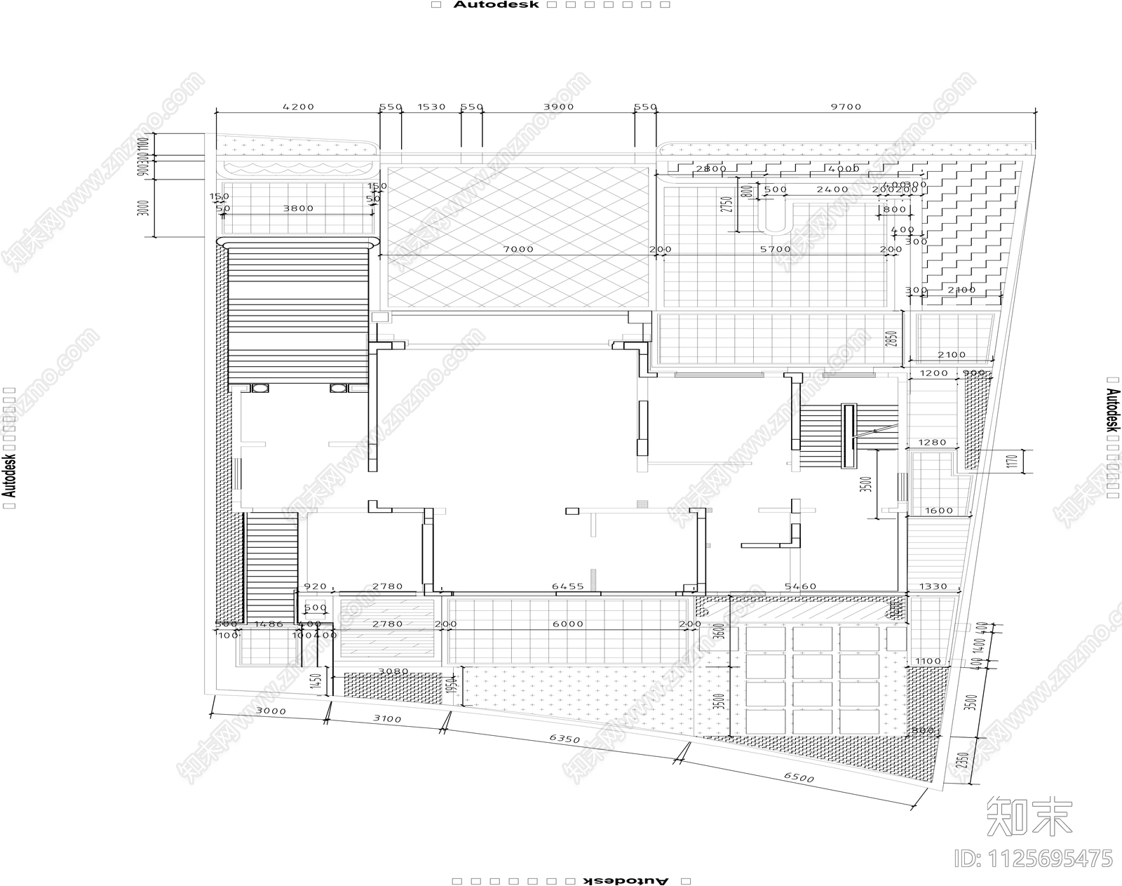 中式简约风格庭院cad施工图下载【ID:1125695475】