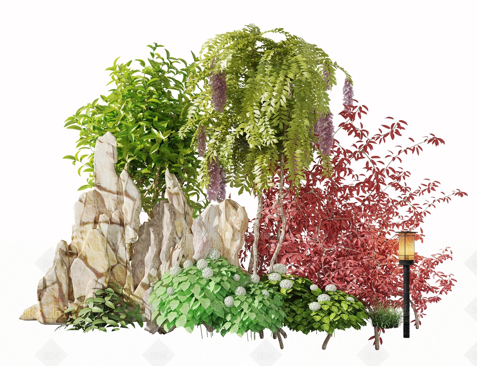 植物堆3D模型下载【ID:1125702265】