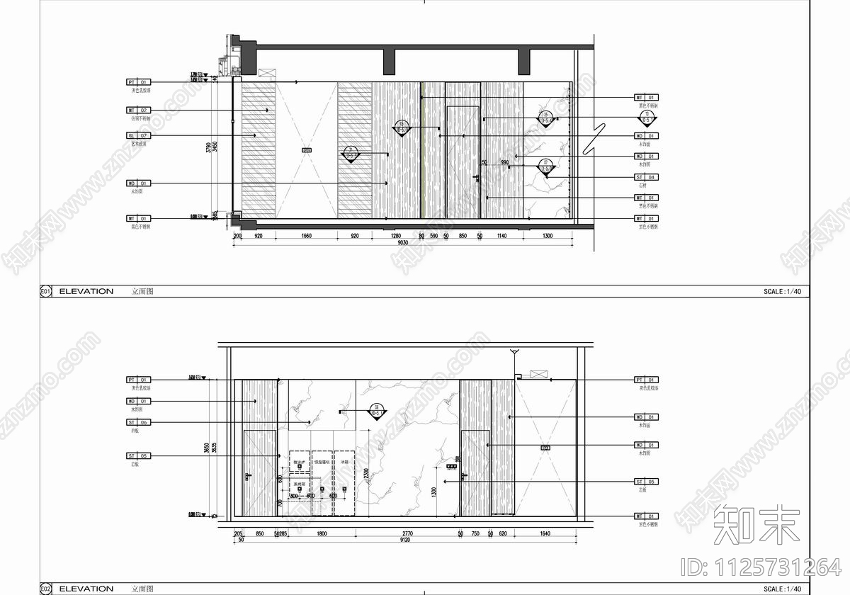 250㎡大平层家装cad施工图下载【ID:1125731264】