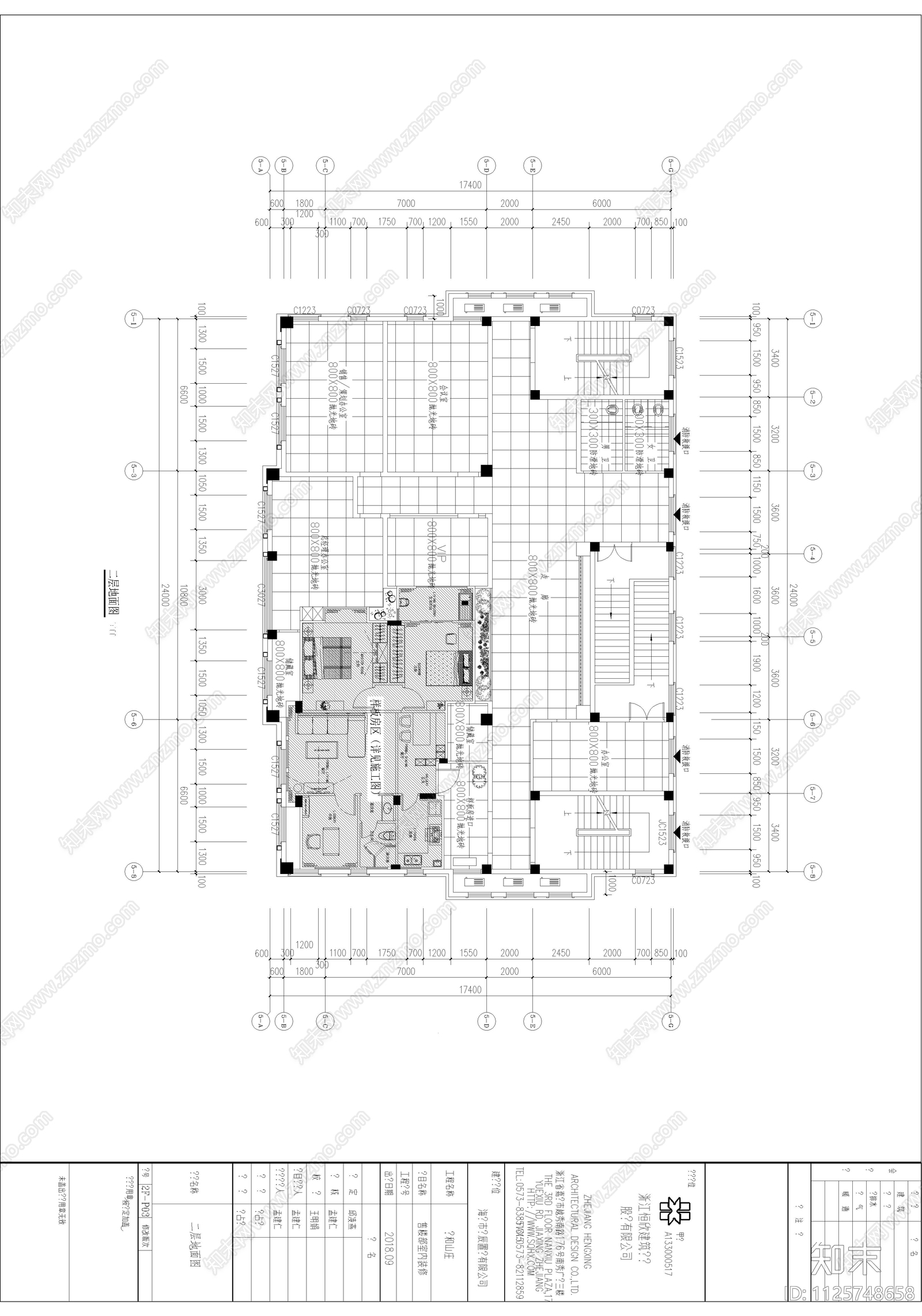 现代售楼部样板房施工图下载【ID:1125748658】