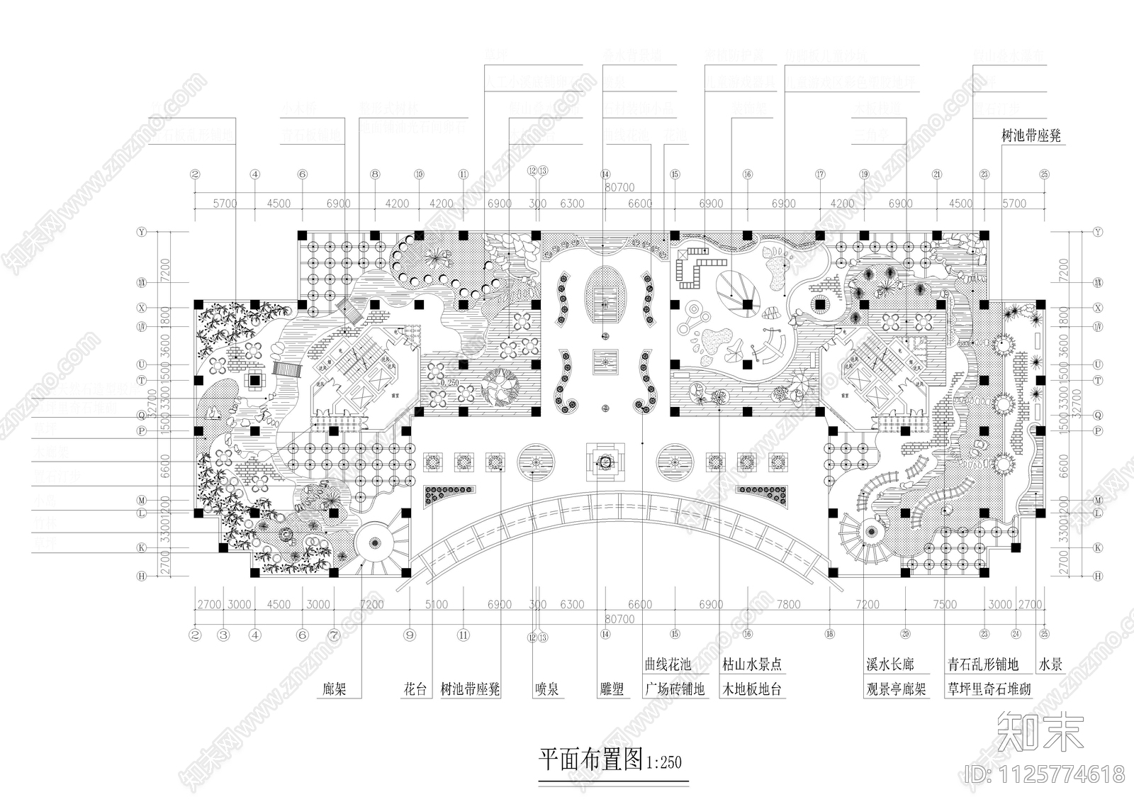 公共屋顶花园CAD图集cad施工图下载【ID:1125774618】