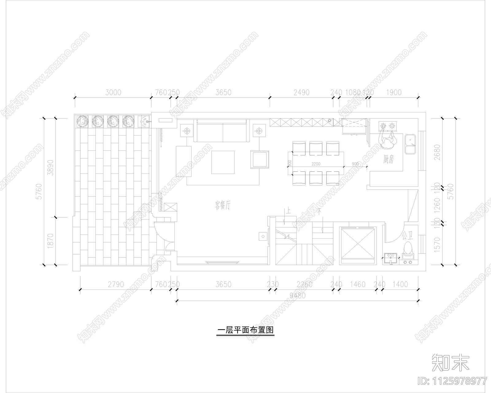 三层别墅含地下二层室内设计cad施工图下载【ID:1125978977】