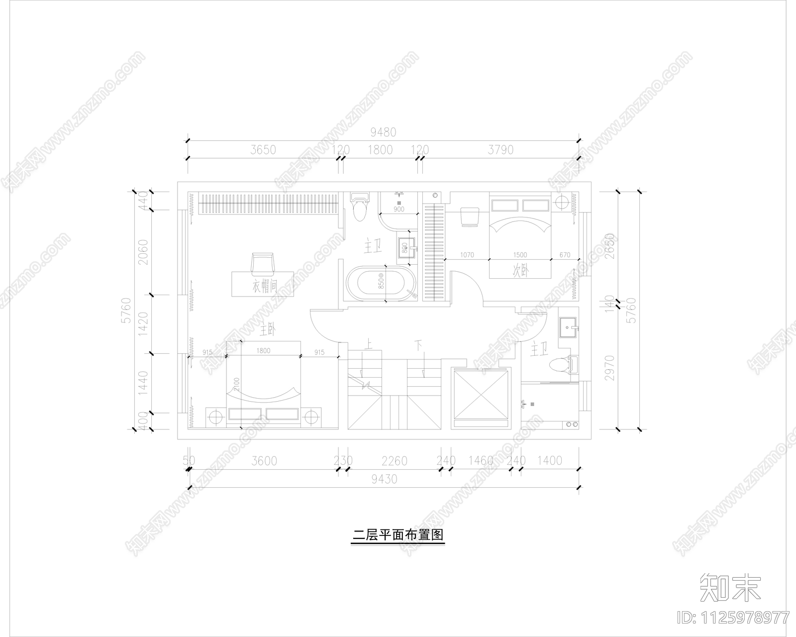 三层别墅含地下二层室内设计cad施工图下载【ID:1125978977】