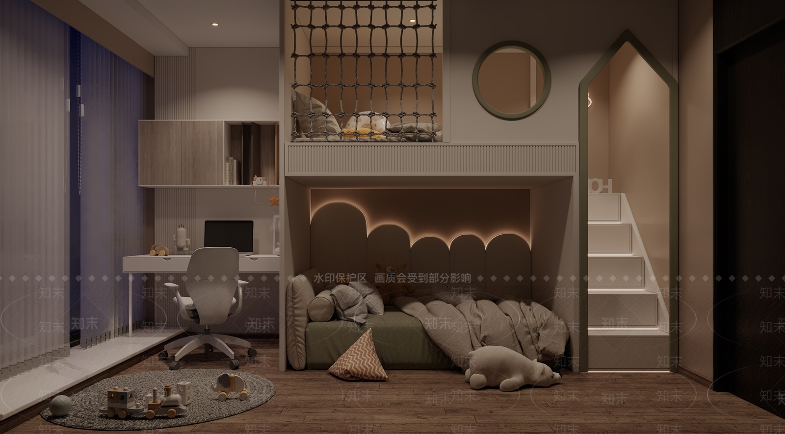 现代家居卧室3D模型下载【ID:1221593026】