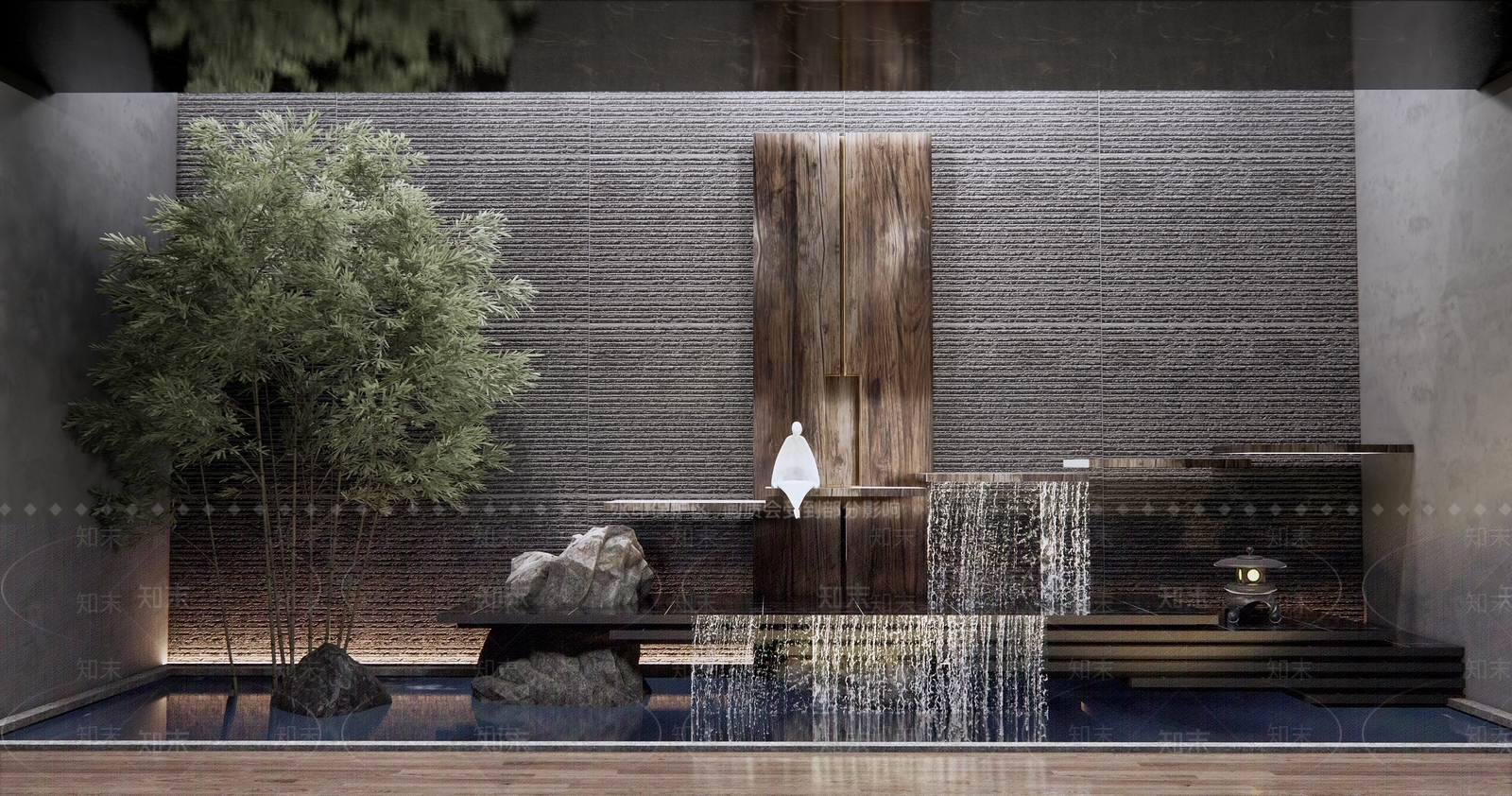 现代假山水景3D模型下载【ID:1125812662】