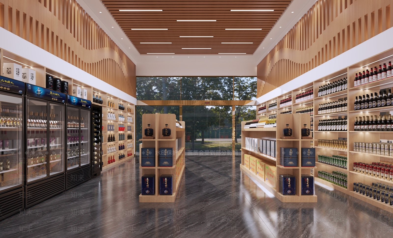 现代烟酒店3D模型下载【ID:1125840680】