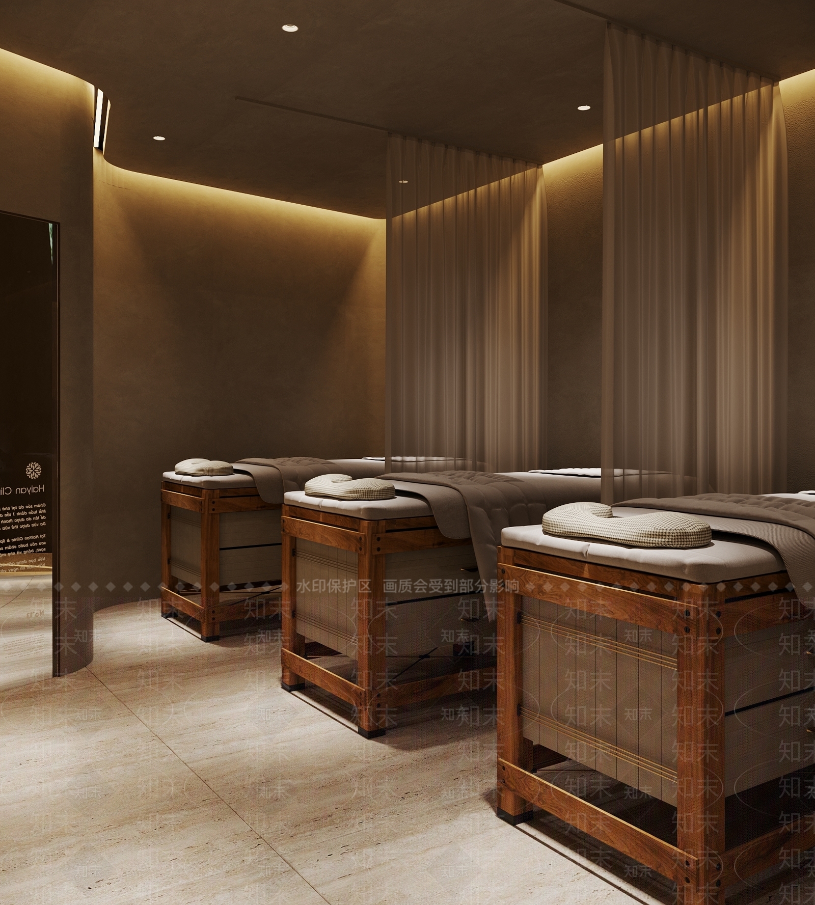 侘寂风理疗室包间3D模型下载【ID:1125841880】