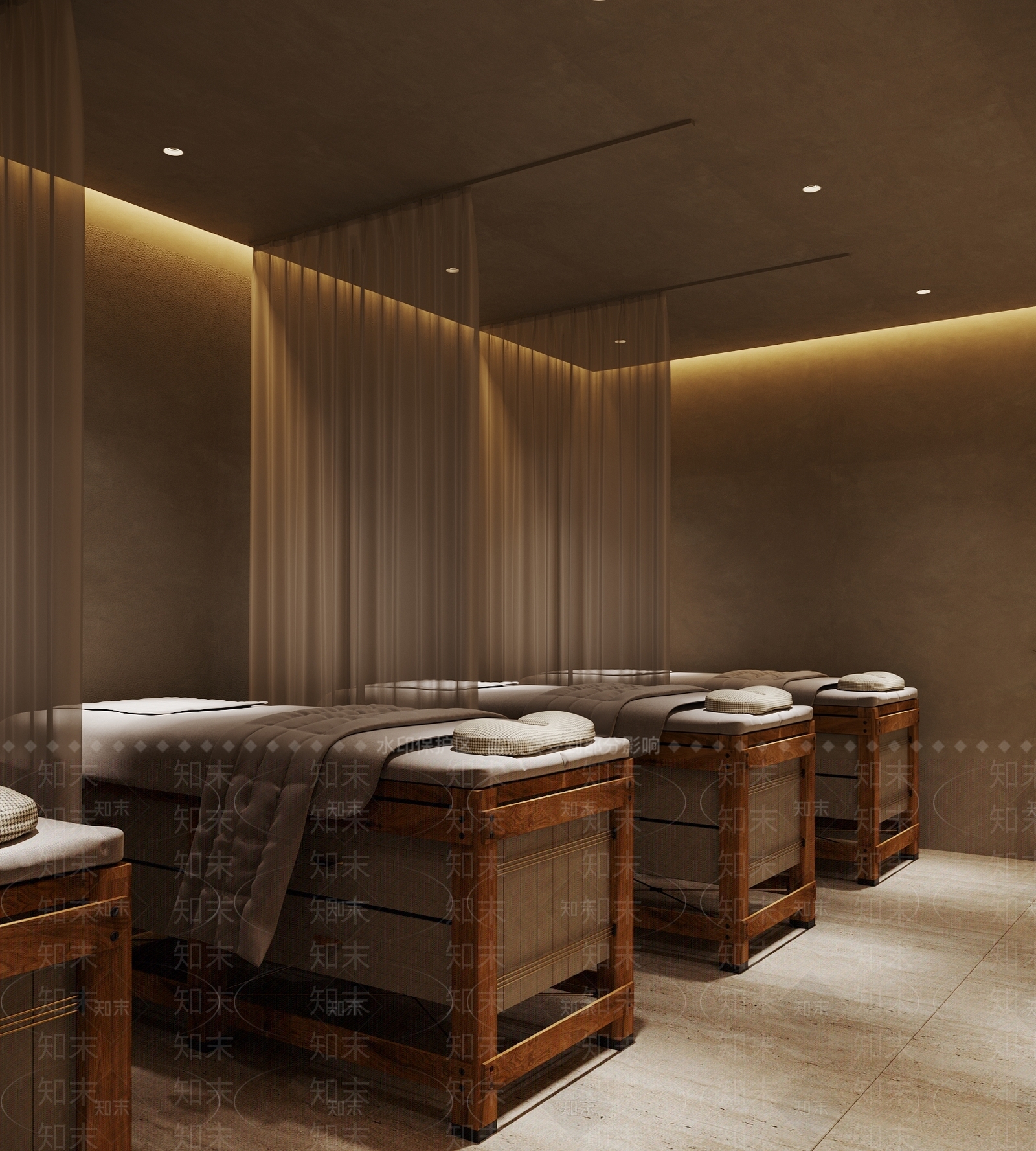 侘寂风理疗室包间3D模型下载【ID:1125841880】