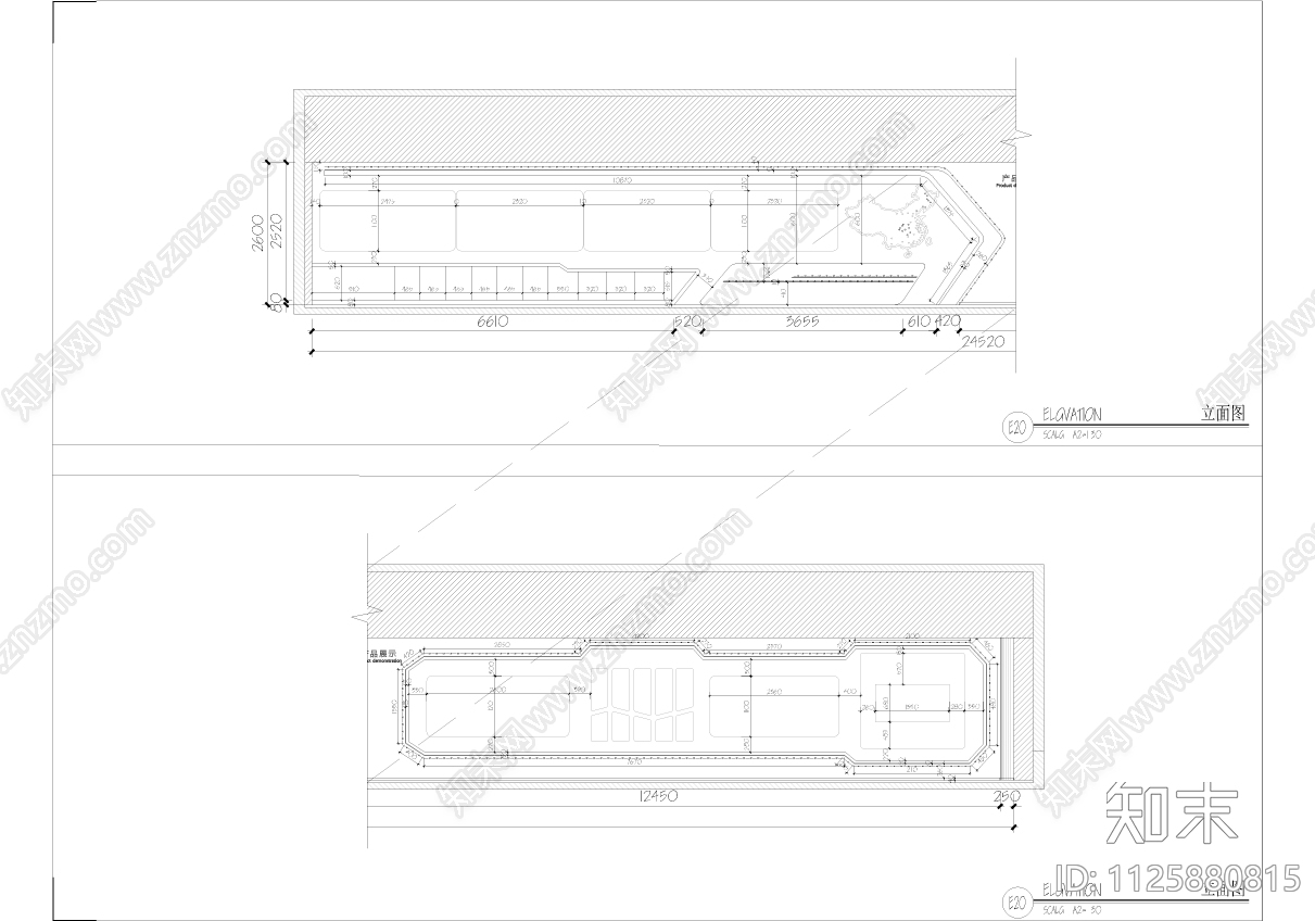 现代简约展厅陈列展馆空间及接待办公cad施工图下载【ID:1125880815】