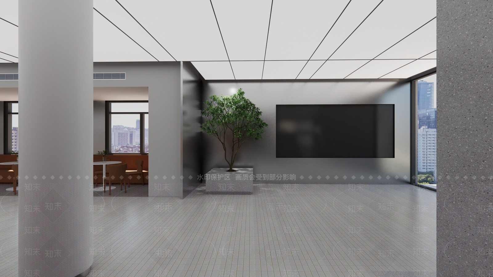 现代自助餐厅SU模型下载【ID:1125881492】