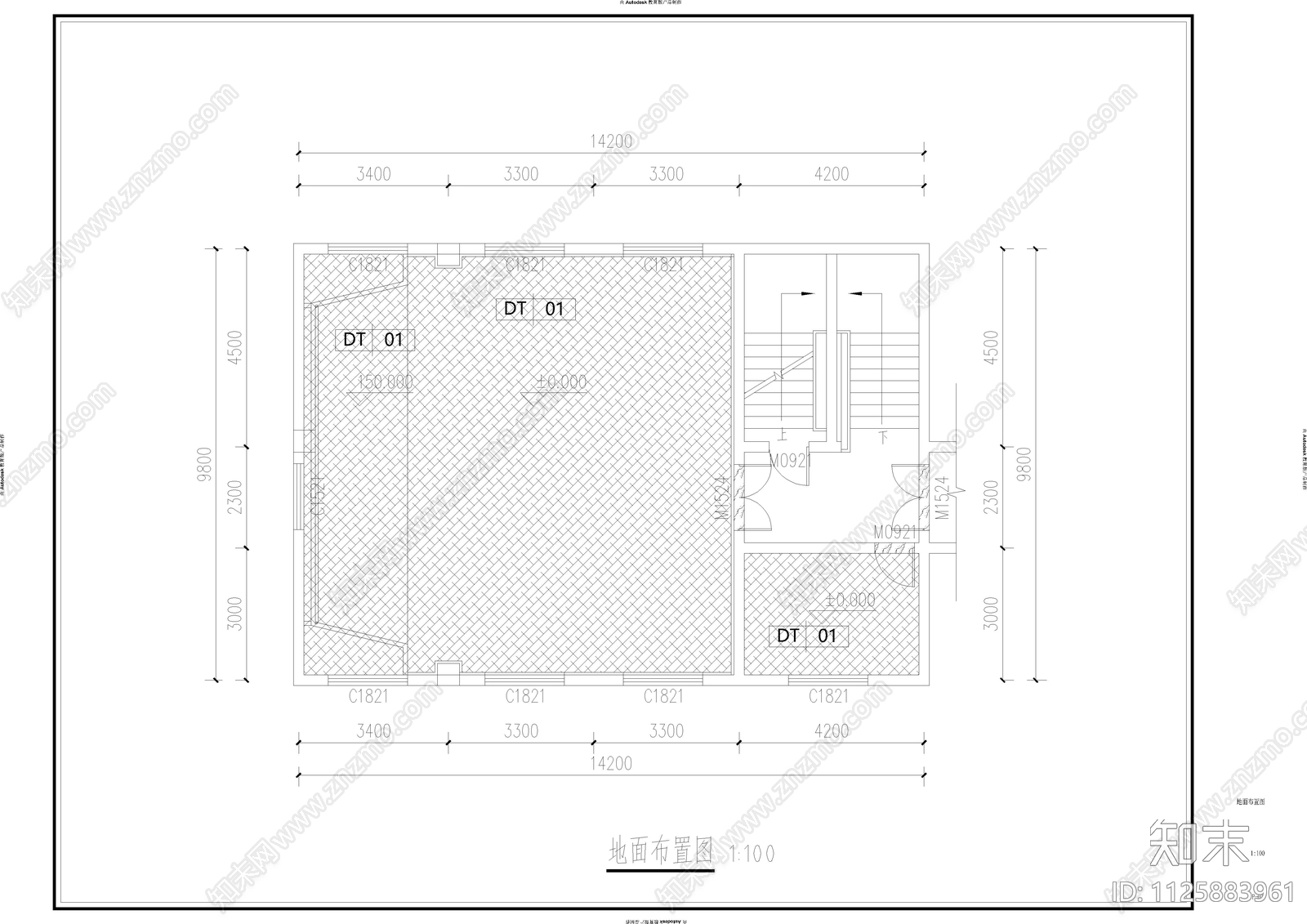 会议室cad施工图下载【ID:1125883961】