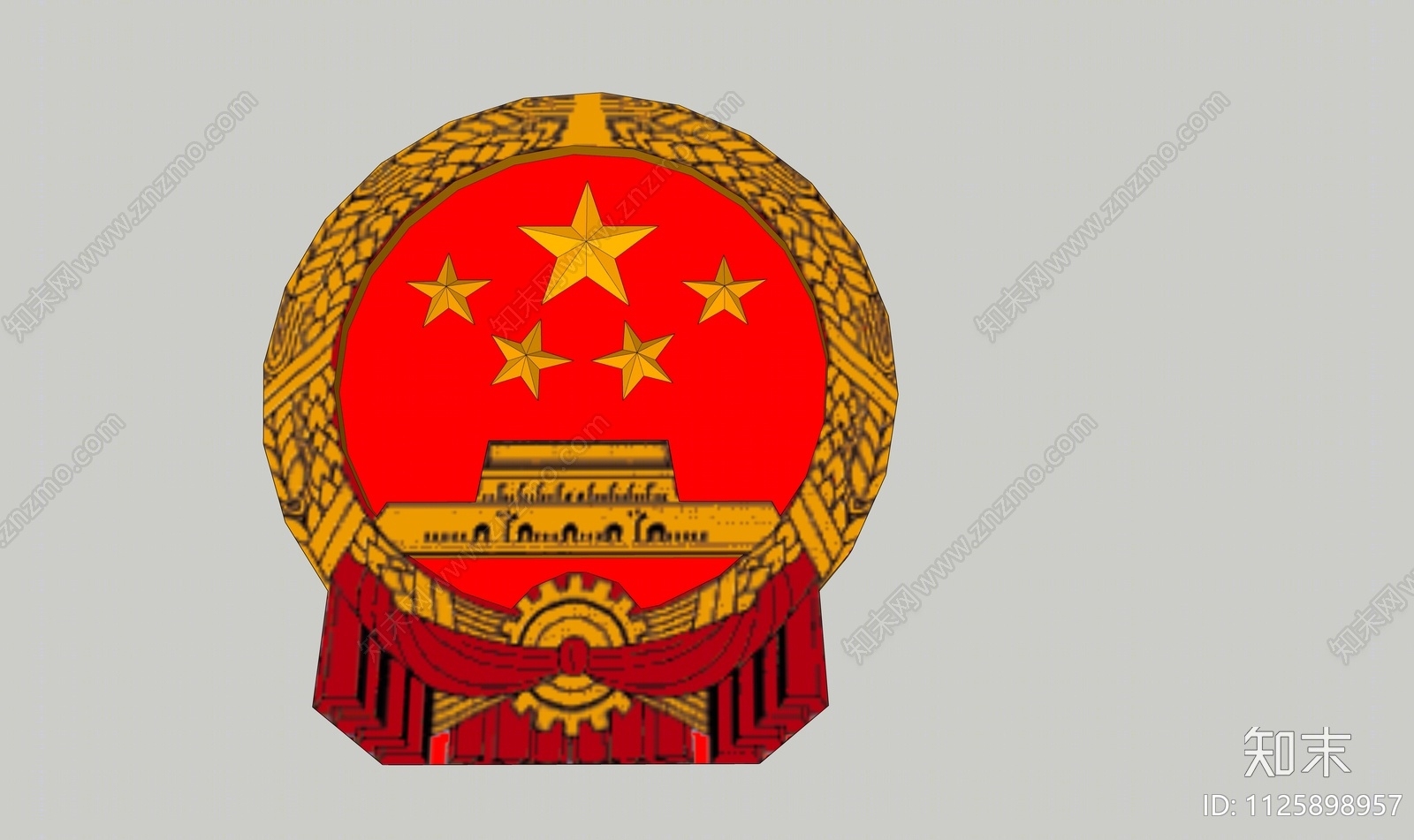 现代国徽SU模型下载【ID:1125898957】