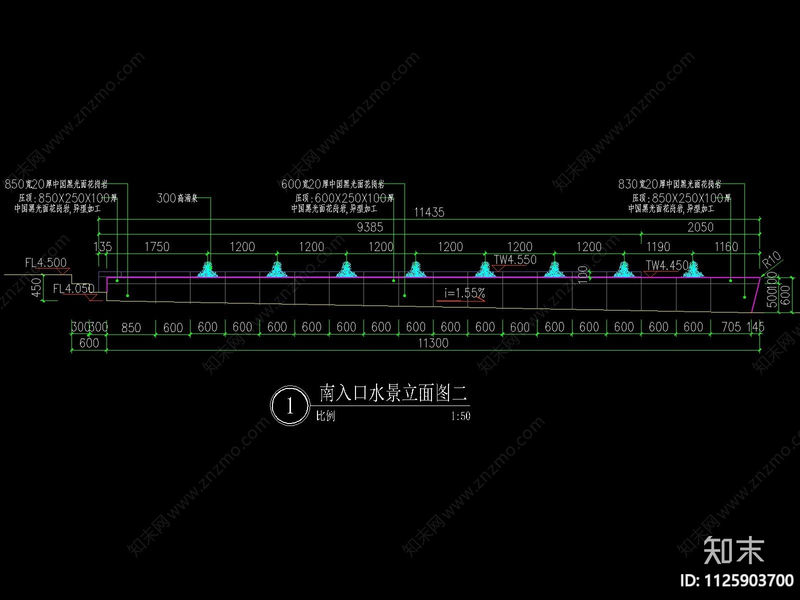 现代涌泉cad施工图下载【ID:1125903700】