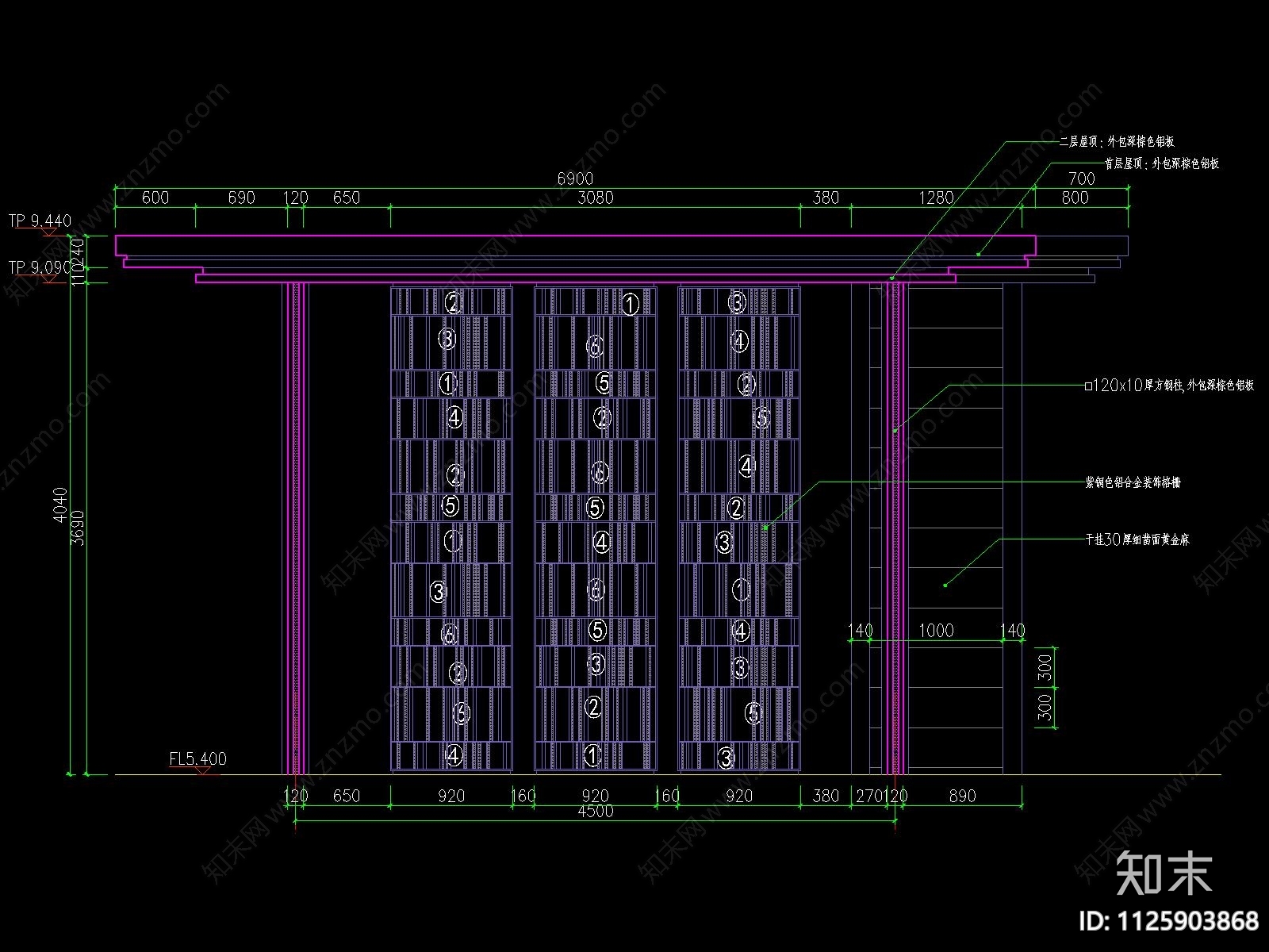 新中式cad施工图下载【ID:1125903868】