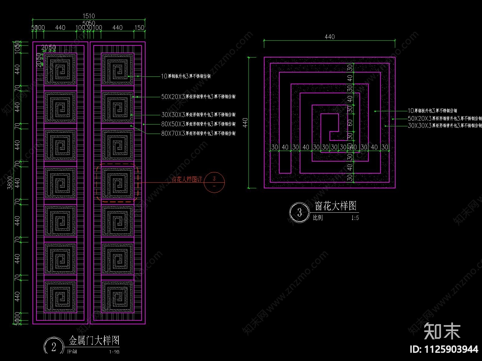 新中式cad施工图下载【ID:1125903944】