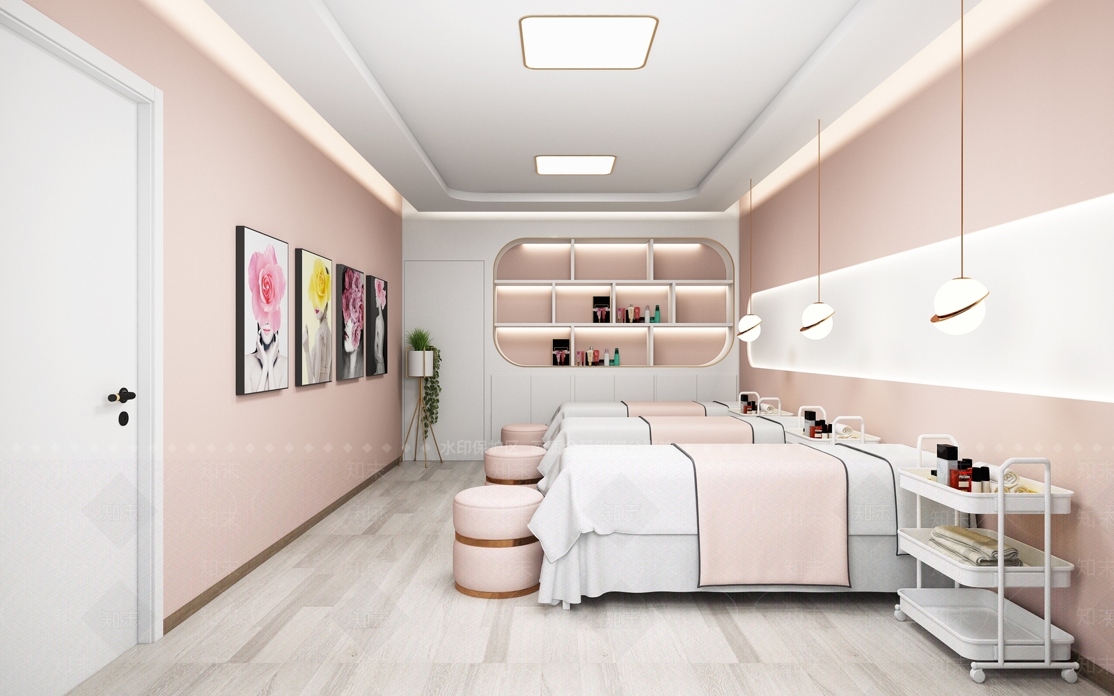 现代美容院3D模型下载【ID:1214658571】