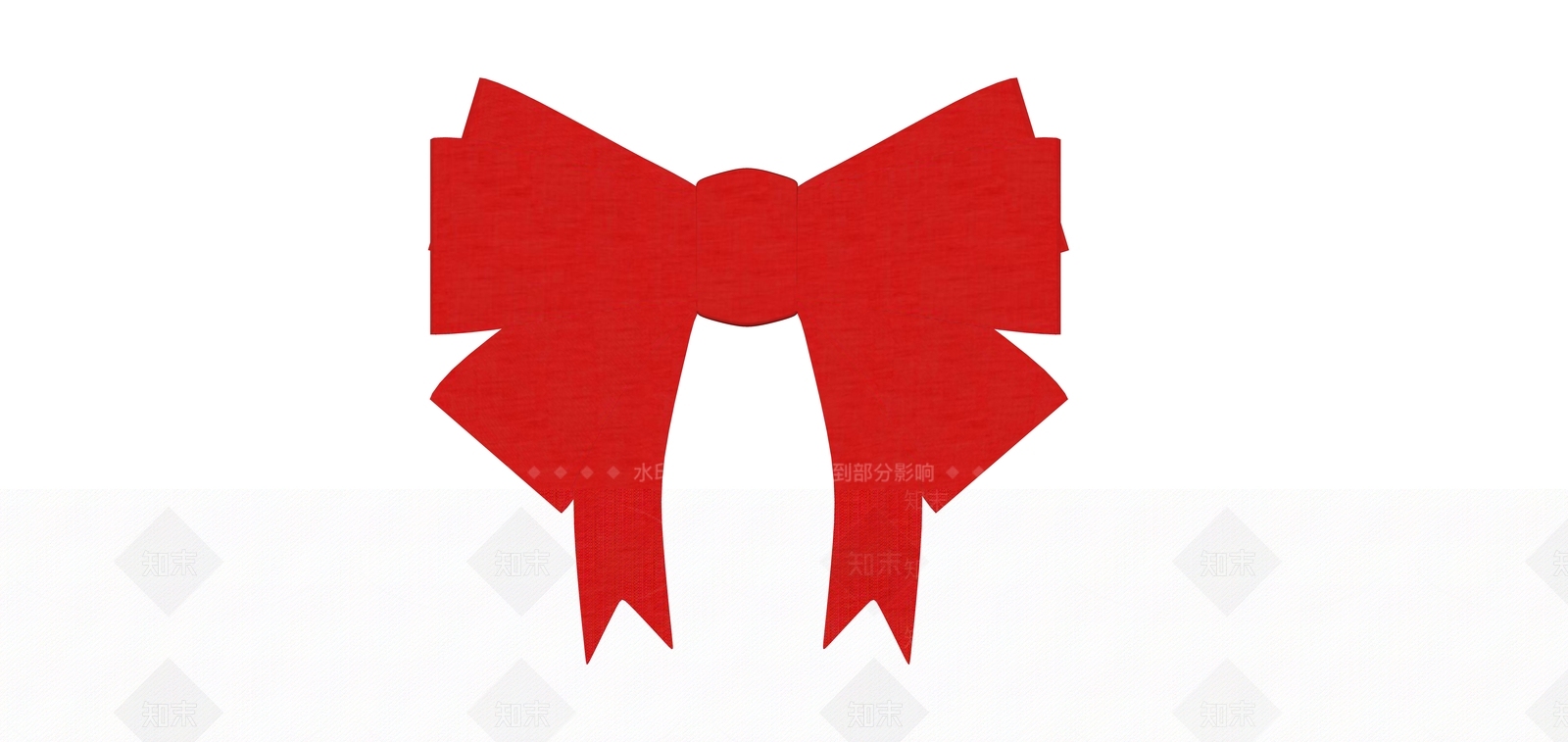 现代蝴蝶结墙饰SU模型下载【ID:1125919787】