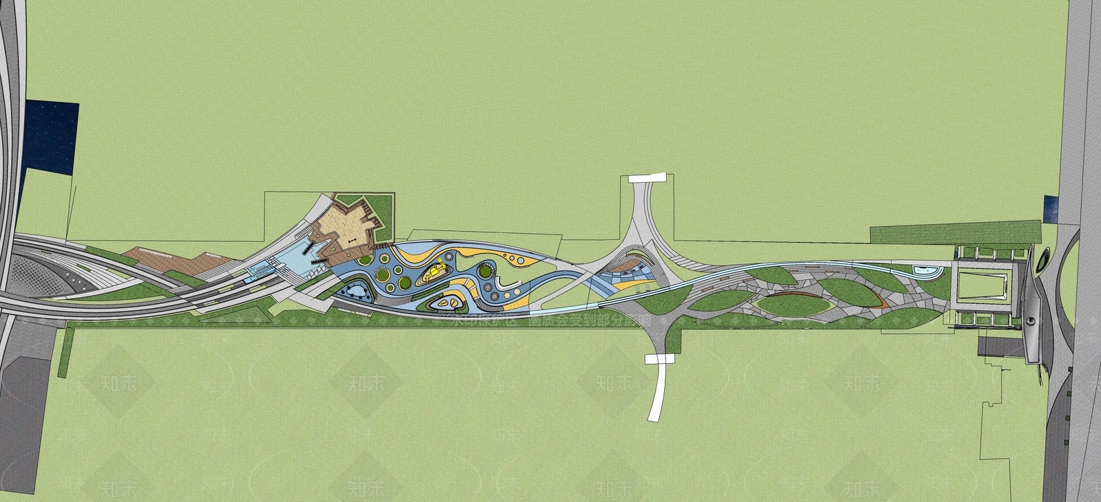 现代运动公园SU模型下载【ID:1125921233】