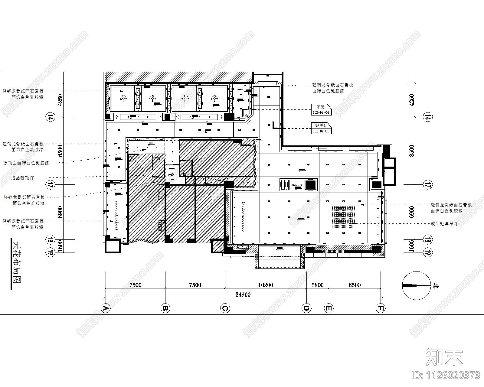 中式售楼处设计cad施工图下载【ID:1126020373】