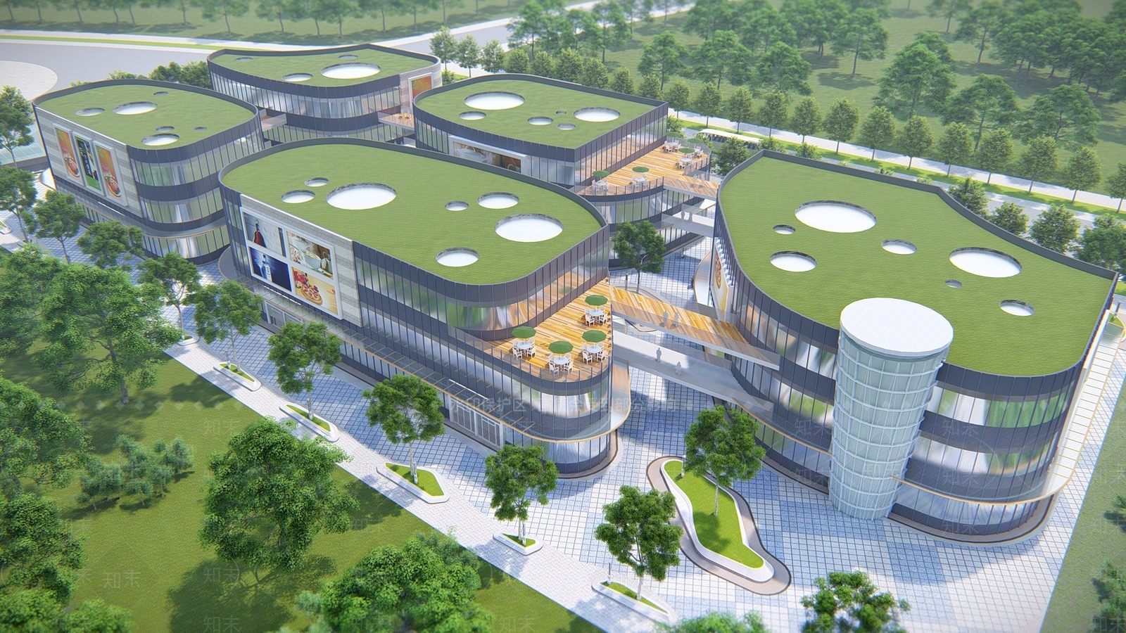 现代商场SU模型下载【ID:1125935716】