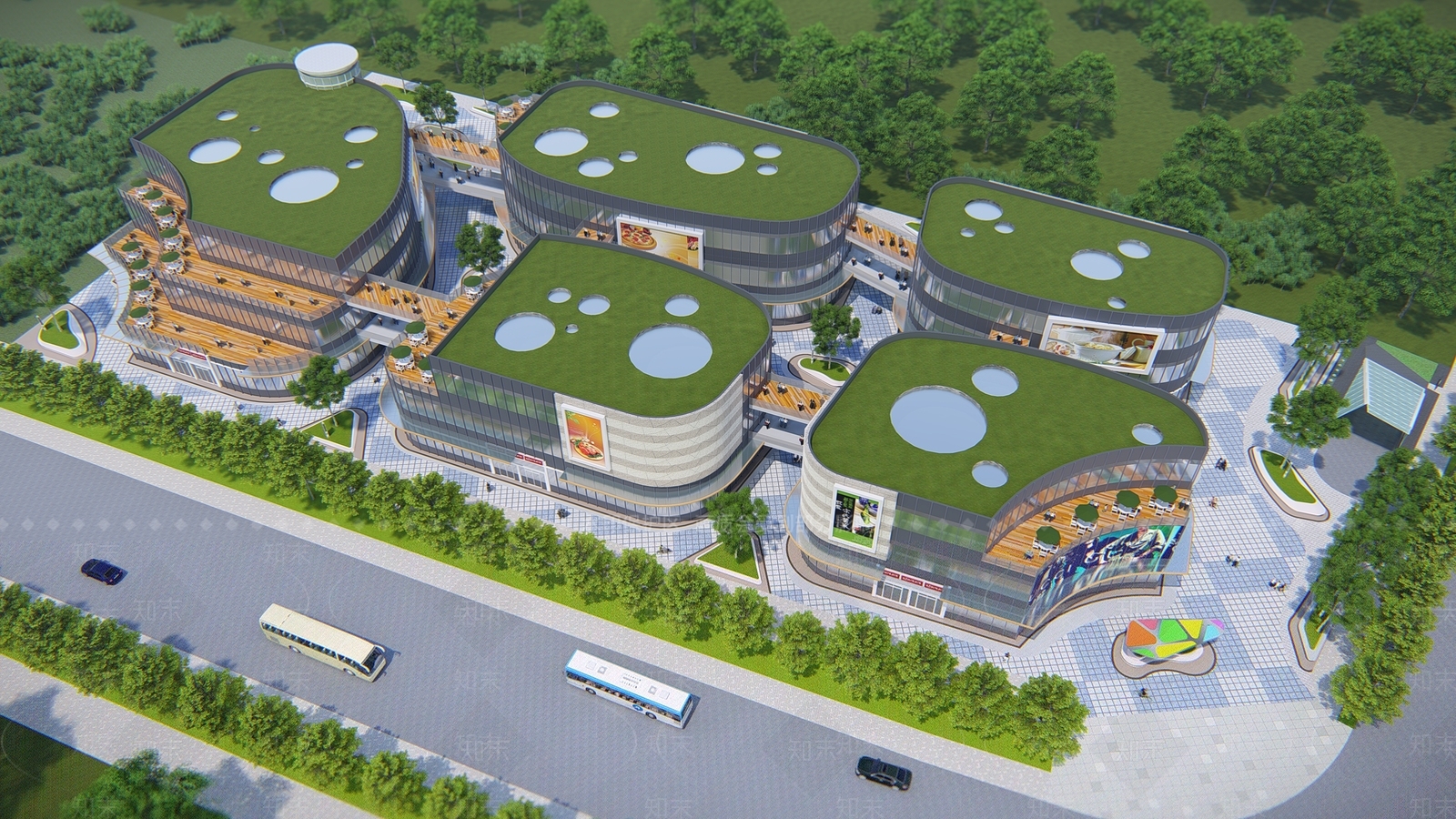 现代商场SU模型下载【ID:1125935716】