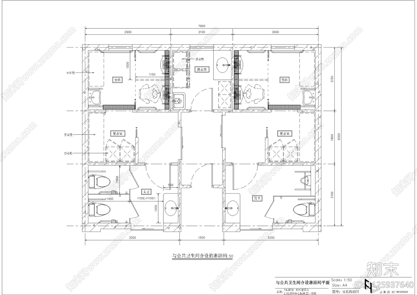 各类浴池cad施工图下载【ID:1125937640】